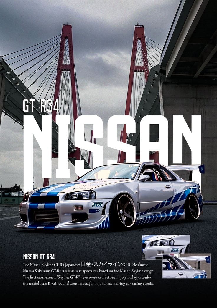 NISSAN Car wall poster