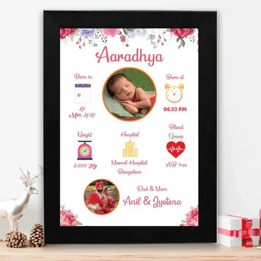 New born baby frame - Design 1