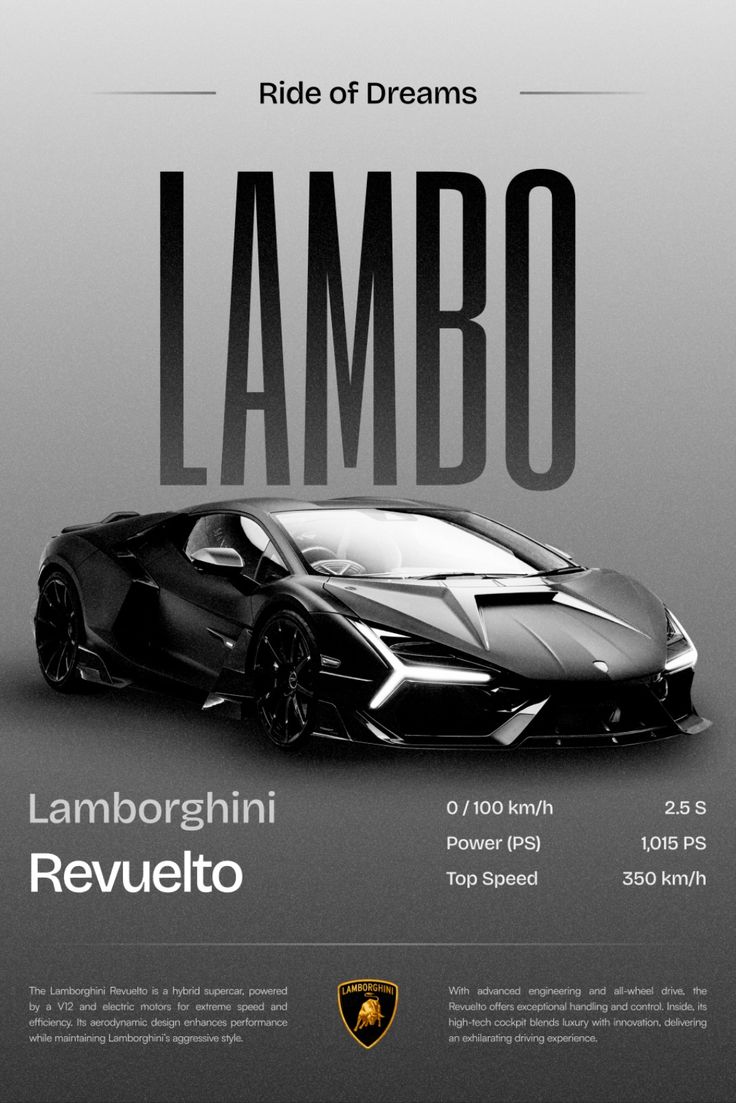 Lamborghini Car wall poster