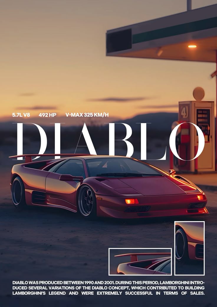 Diablo Car wall poster