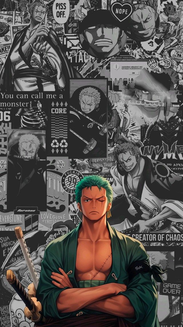 One piece anime a4 wall poster