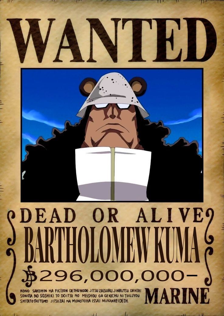 One piece anime wanted a4 wall poster