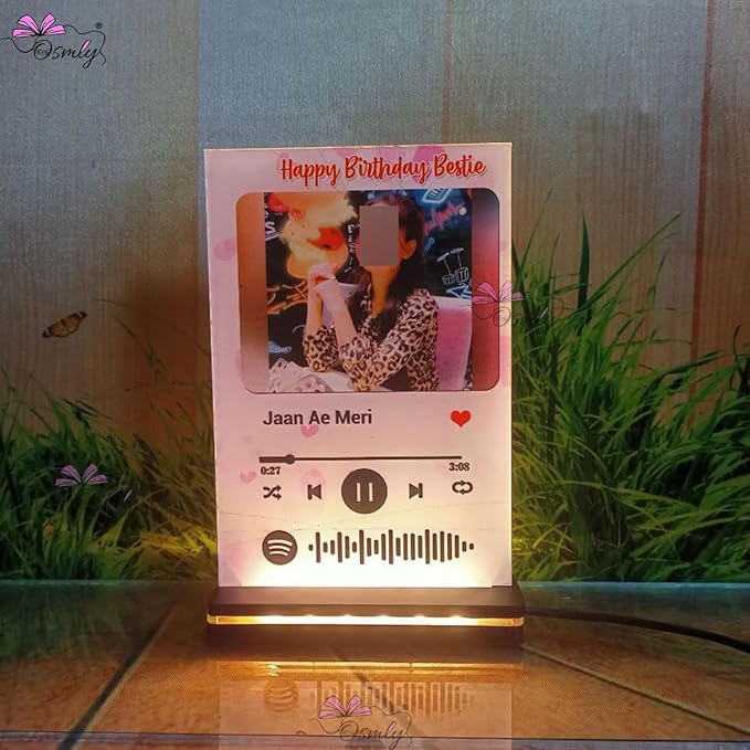 ACRYLIC SPOTIFY CUSTOMIZE PLAQUE 10X6 SIZE