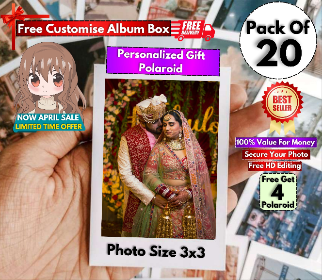 20 + 4 free  polaroid