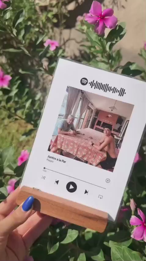 ACRYLIC SPOTIFY CUSTOMIZE PLAQUE 10X6 SIZE