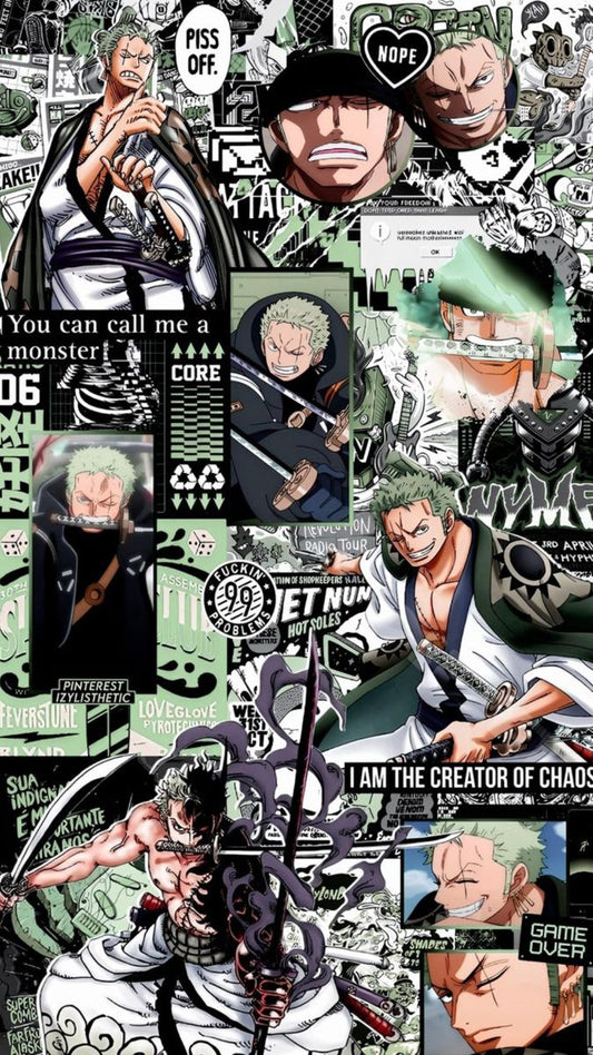 One piece anime a4 wall poster