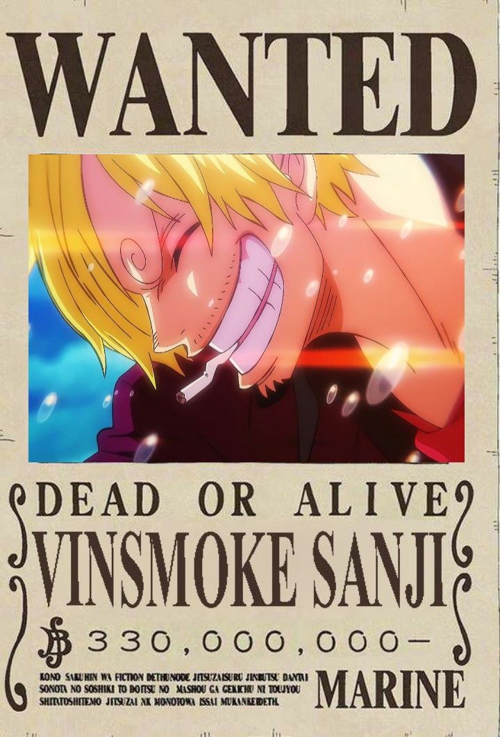 One piece anime wanted a4 wall poster