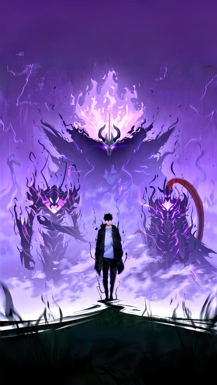 Solo leveling anime A4 wall poster