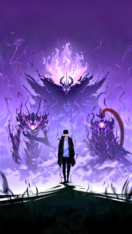 Solo leveling anime A4 wall poster