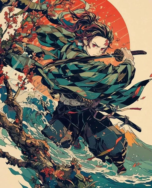 Demon Slayer anime A4 wall poster