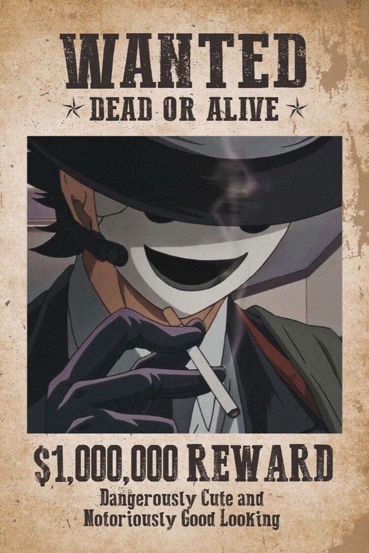 One piece anime wanted a4 wall poster