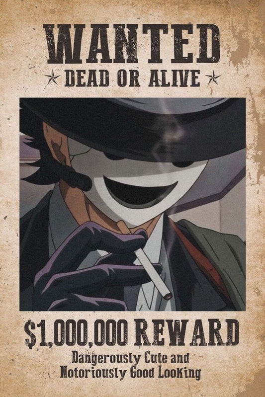 One piece anime wanted a4 wall poster