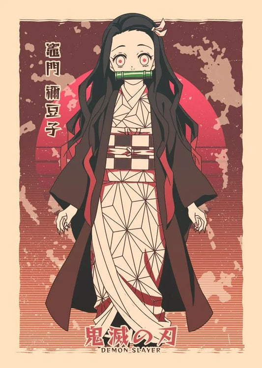 Demon Slayer anime A4 wall poster