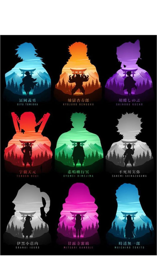 Demon Slayer anime A4 wall poster