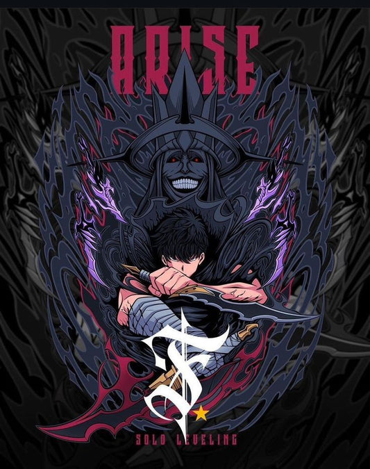 Solo leveling anime A4 wall poster