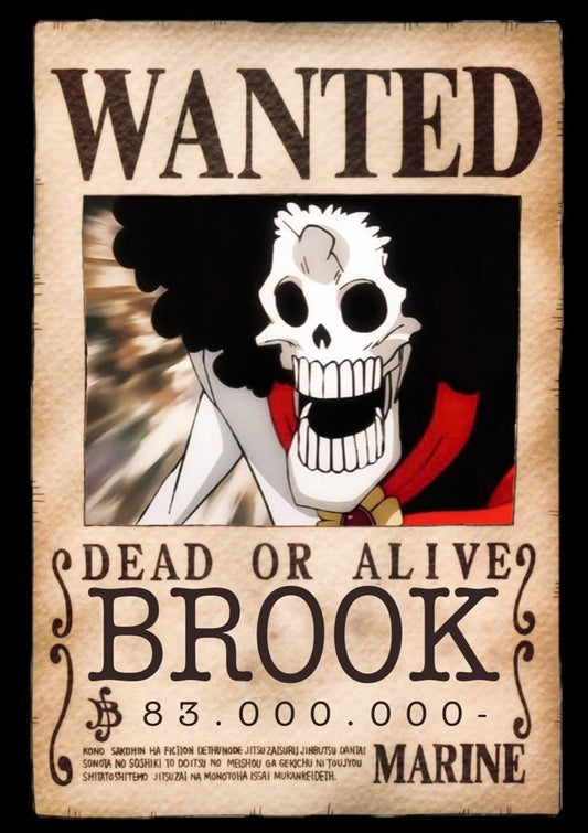 One piece anime wanted a4 wall poster