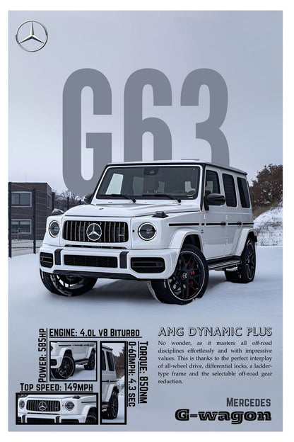 Mercedes G-Wagon Car wall poster