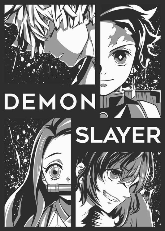 Demon Slayer anime A4 wall poster