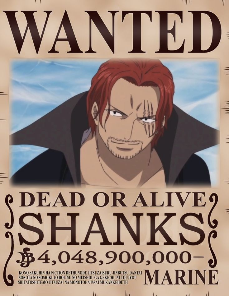 One piece anime wanted a4 wall poster