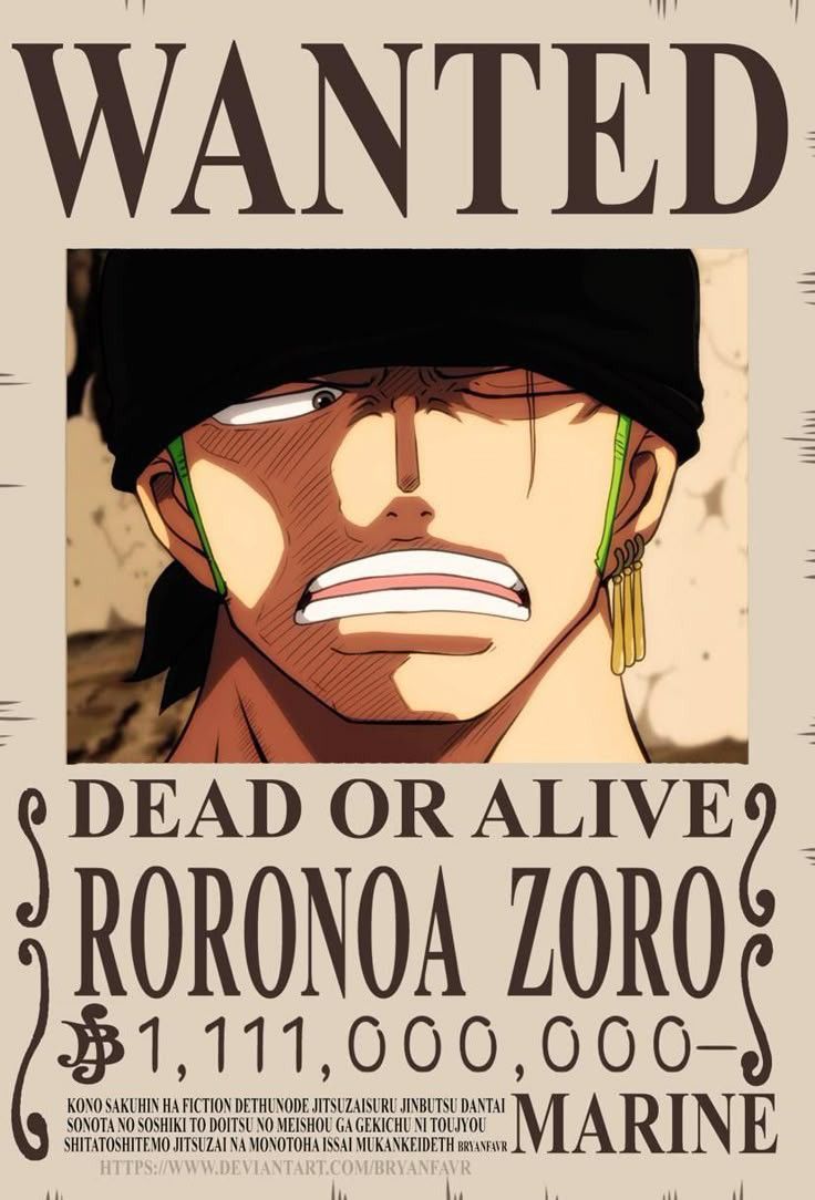 One piece anime wanted a4 wall poster
