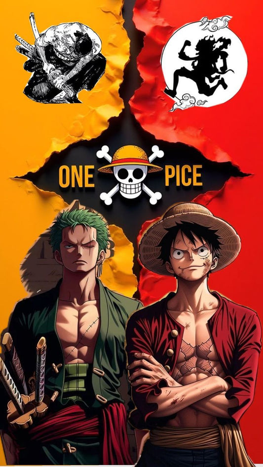 One piece anime a4 wall poster