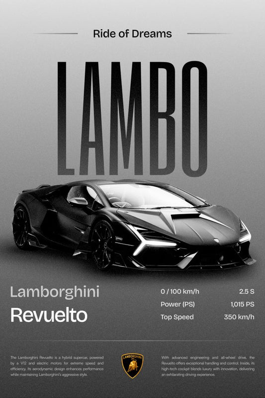 Lamborghini Car wall poster