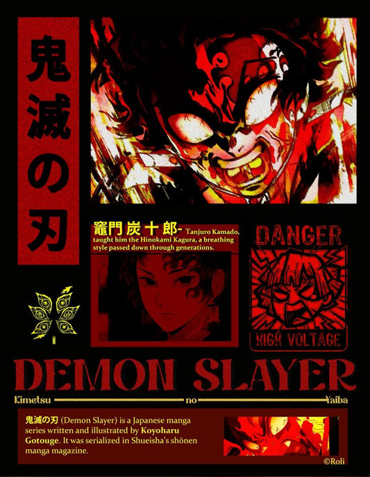 Demon Slayer anime A4 wall poster