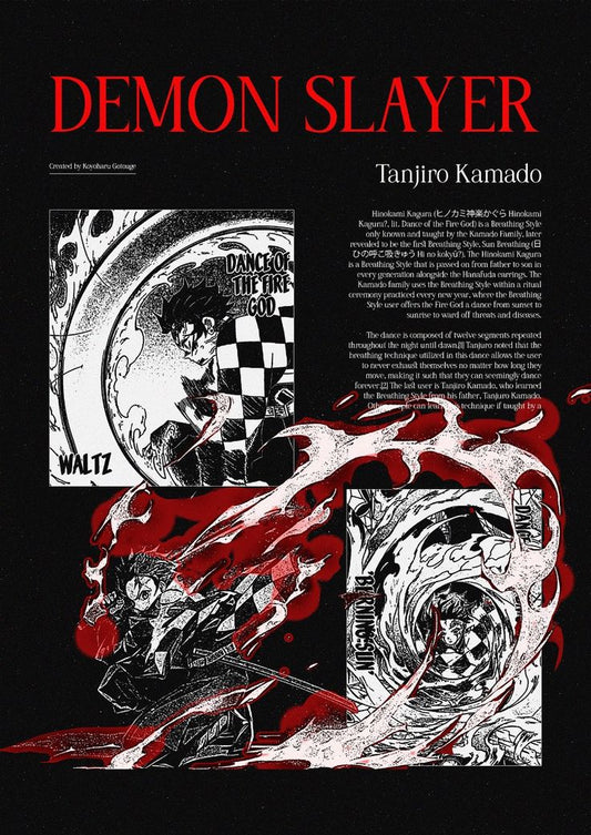 Demon Slayer anime A4 wall poster