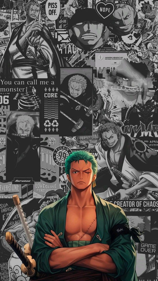 One piece anime a4 wall poster