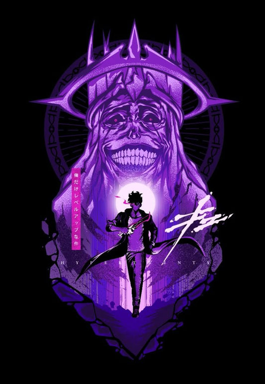 Solo leveling anime A4 wall poster