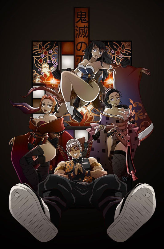 Demon Slayer anime A4 wall poster