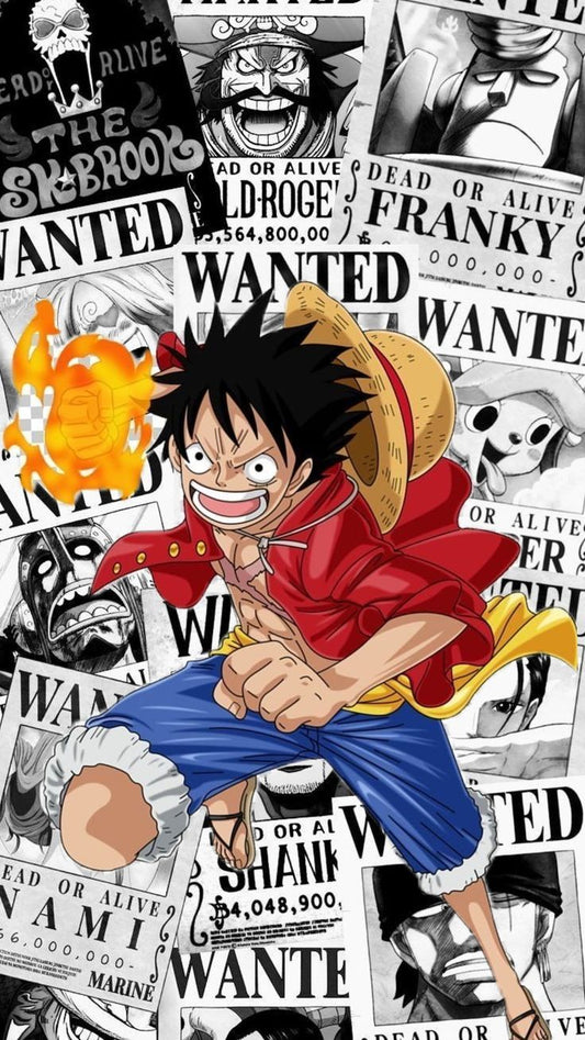One piece anime a4 wall poster